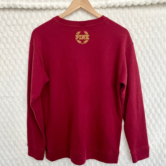 Victoria’s Secret PINK - Maroon & Gold ASU Sundevils Pullover Sweatshirt - Small - Picture 2 of 7